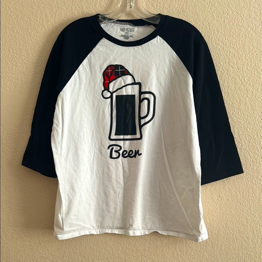 Christmas Beer Raglan Tee